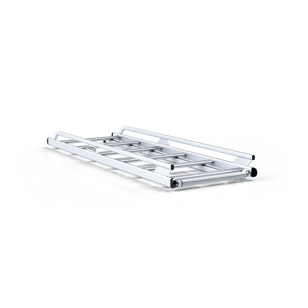 Aluminium half roof rack (with roller), to install on roof bars for
